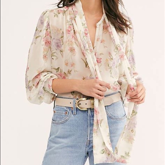 LoveShackFancy 100% silk blouse - Picture 3 of 7